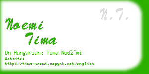 noemi tima business card